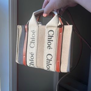 Chloe Mini Woody tote linen